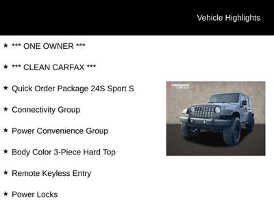 2018 Jeep Wrangler JK Unlimited Sport S