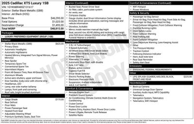 2025 Cadillac XT5 Luxury