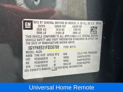 2015 Cadillac SRX Luxury Collection