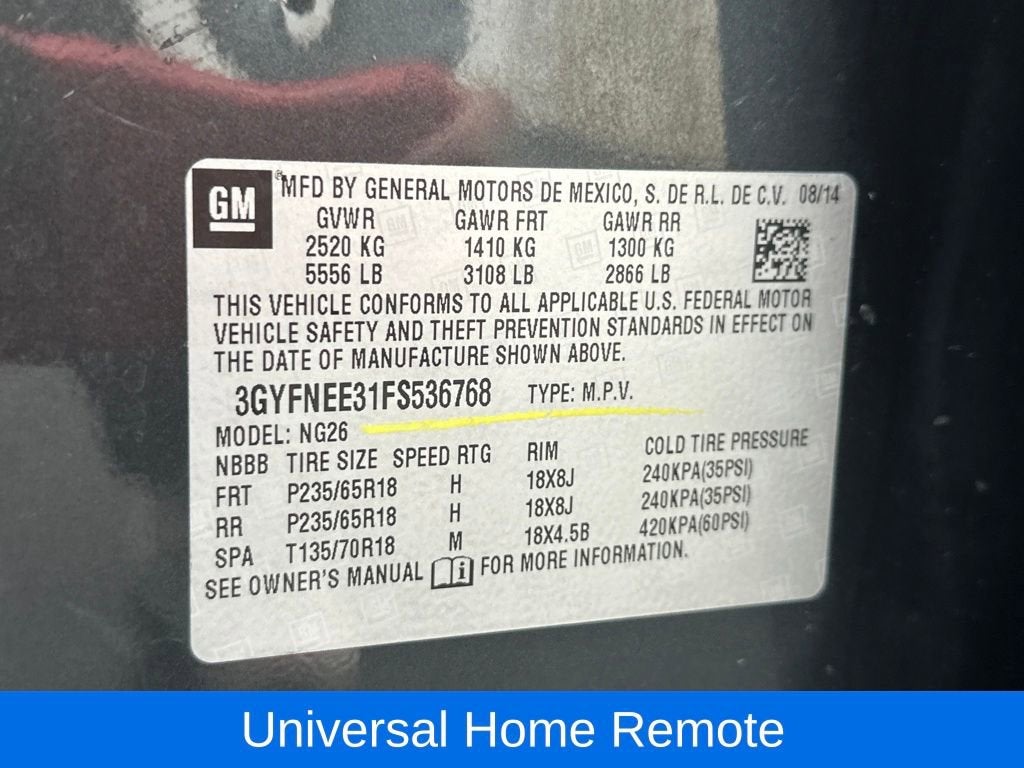 2015 Cadillac SRX Luxury Collection